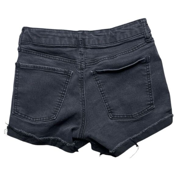 SO High Rise Cuffed Shortie Black Size 3 - Picture 2 of 3